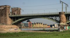 1804 Südbrücke mit Blick auf Siebengebirge