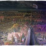 1813 - Auf dem Dach der Thomaskirche Leipzig