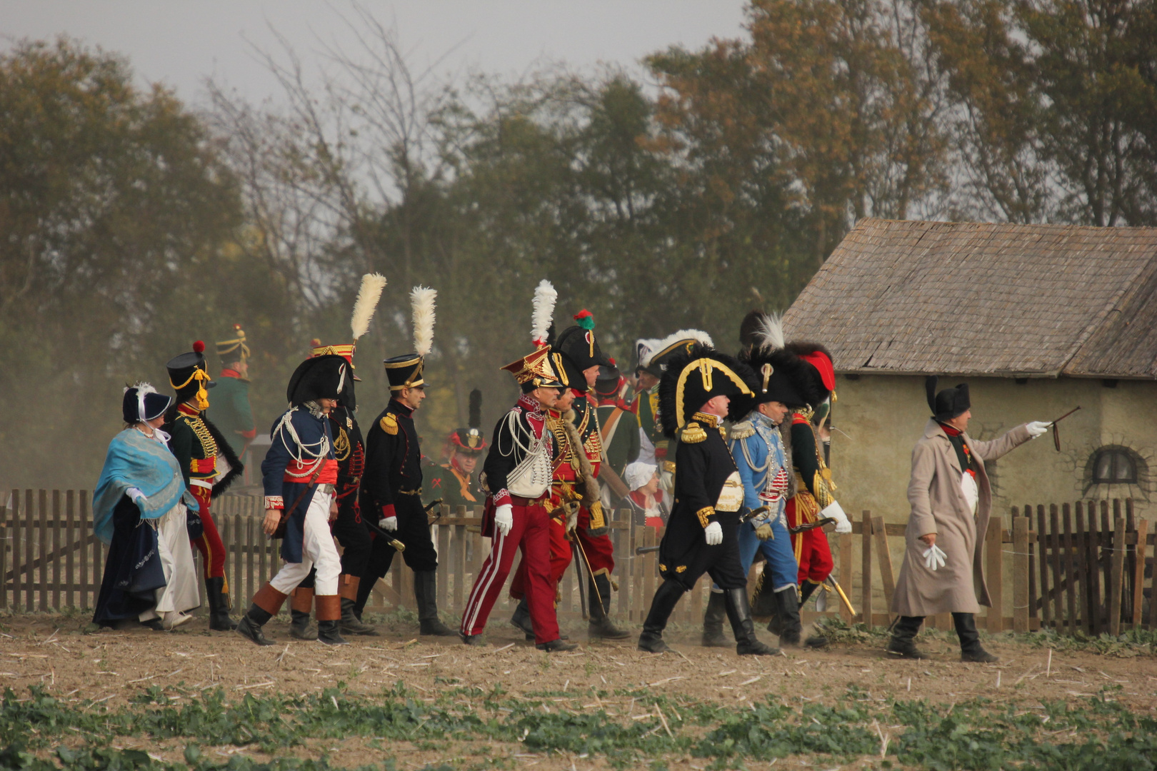 1813 Napoleon auf dem Weg zur Arbeit