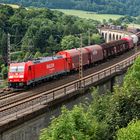 185 311-8 Railon, auf großem Viadukt, Altenbeken