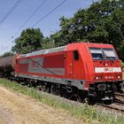 185 406-6 IGE-Bahn mit einem Kesselzug