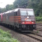 185 600-4 HSL & 185 592 BRLL mit PkwZug am 28.07.2017 am Abzweig Duisburg Lotharstrasse