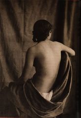 1850 - Jean Louis Marie Eugène Durieu, Nudo drappeggiato.