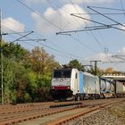 186 101 BLS Cargo mit einem gem. Güterzug