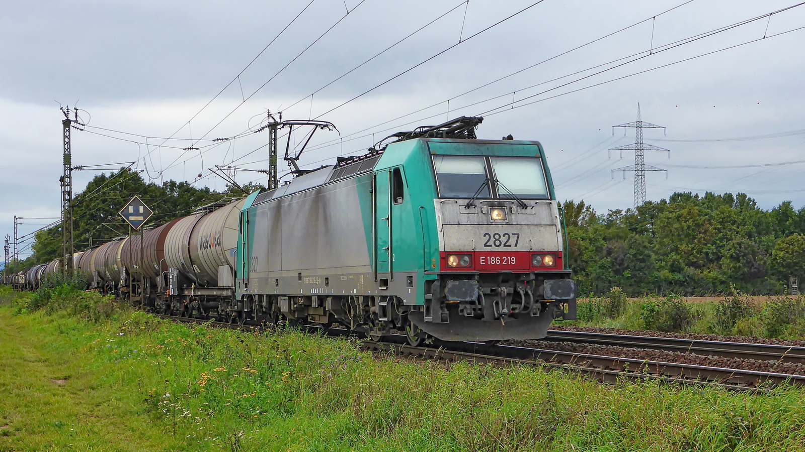 186 219 2827 mit einem Kesselzug