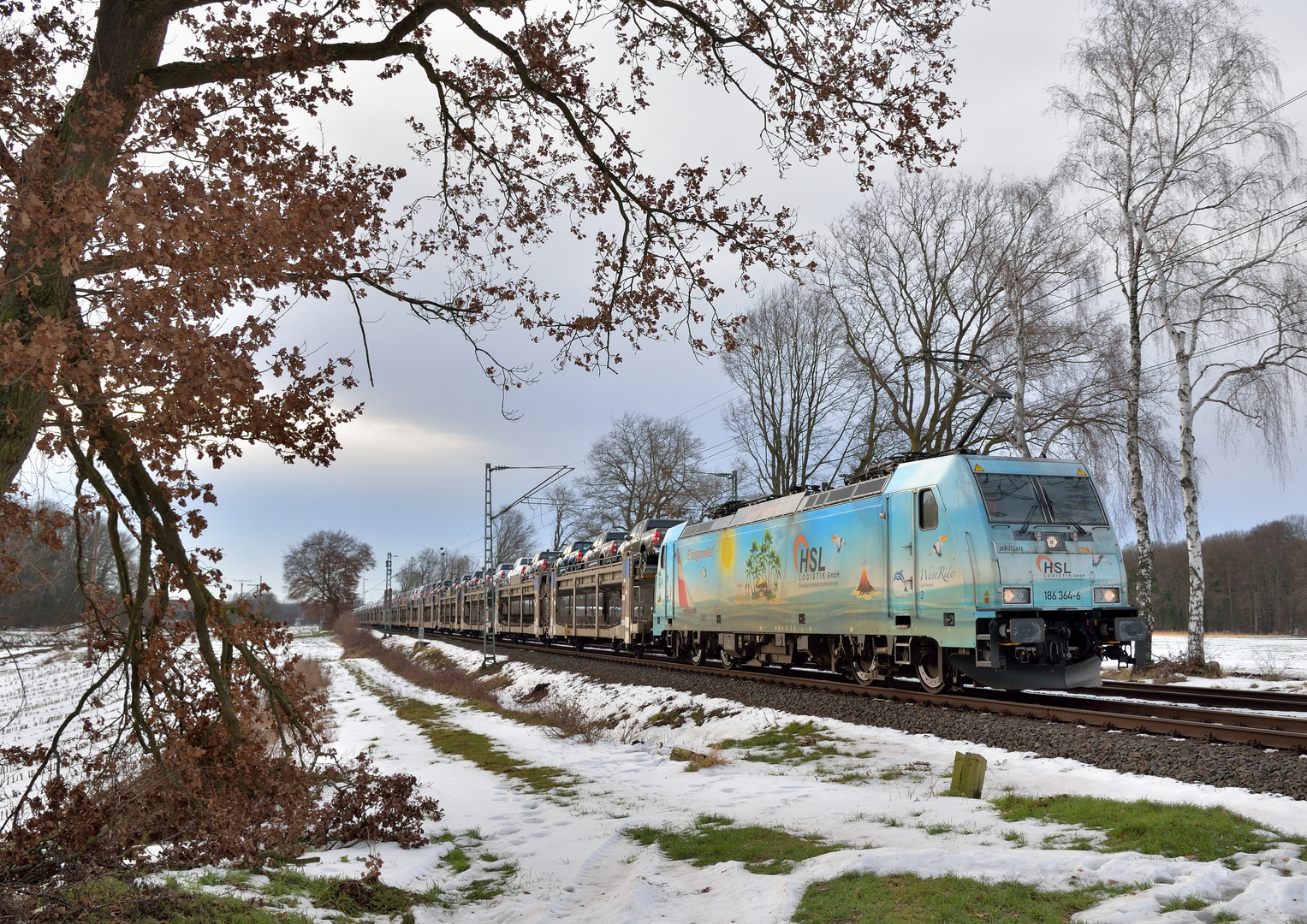 186 364-6 --HSL - Waverider-- am 16.02.21 in Hamm-Lerche