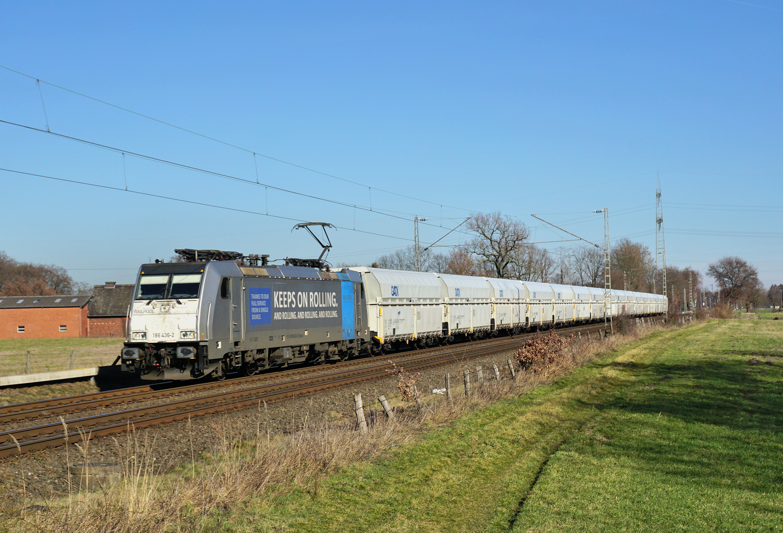 186 436-2 --RP Keeps on rolling-- am 26.02.19 in Hamm-Neustadt