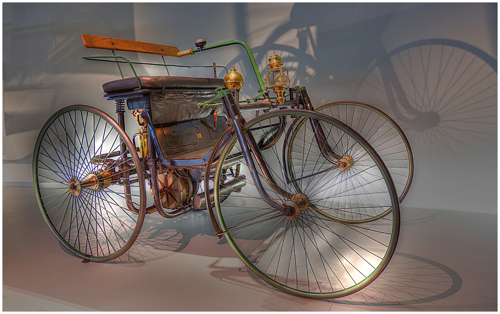 1889 Daimler Motor-Quadricycle Stahlradwagen