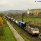 189 096 mit Güterzug in Richtung Süden bei Denzlingen am 11.11.11 um 10:41 Uhr