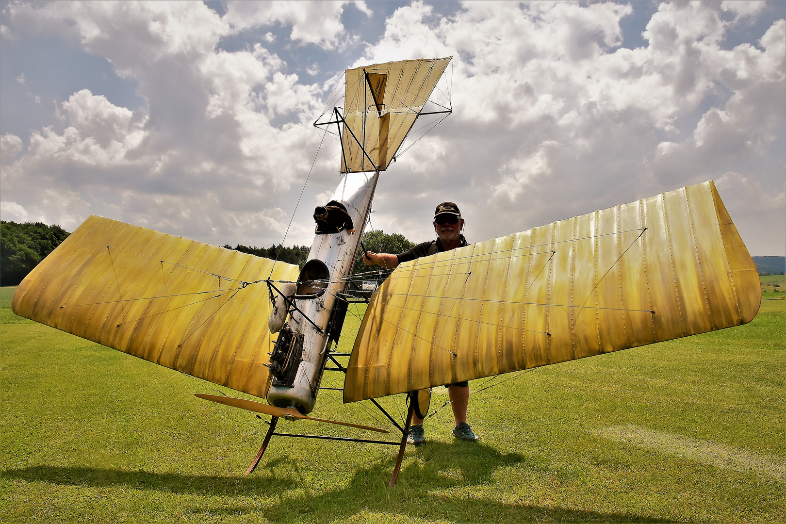 1910 Erstflug ""Spinne "" Fokker M1