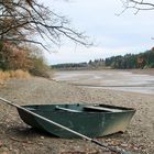 19141 a lonely boat on a dry lake