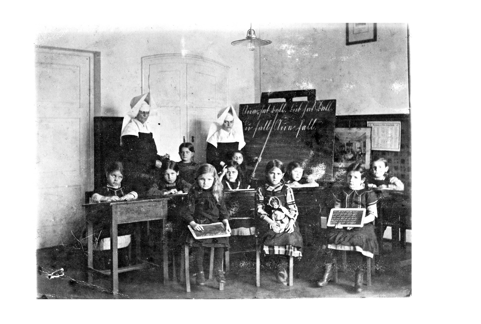 1926 ca Mädchenschulklasse in Tettnang