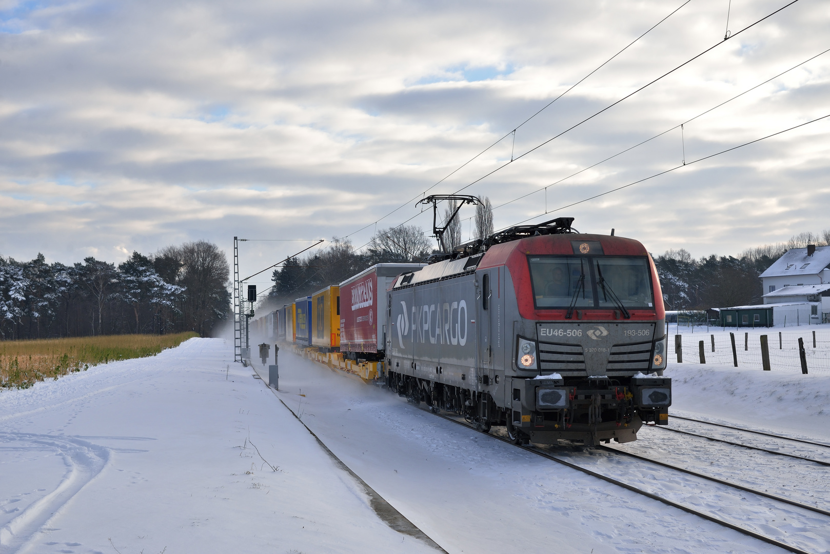 193 506 --PKP Cargo-- am 11.02.21 in Hamm-Lerche