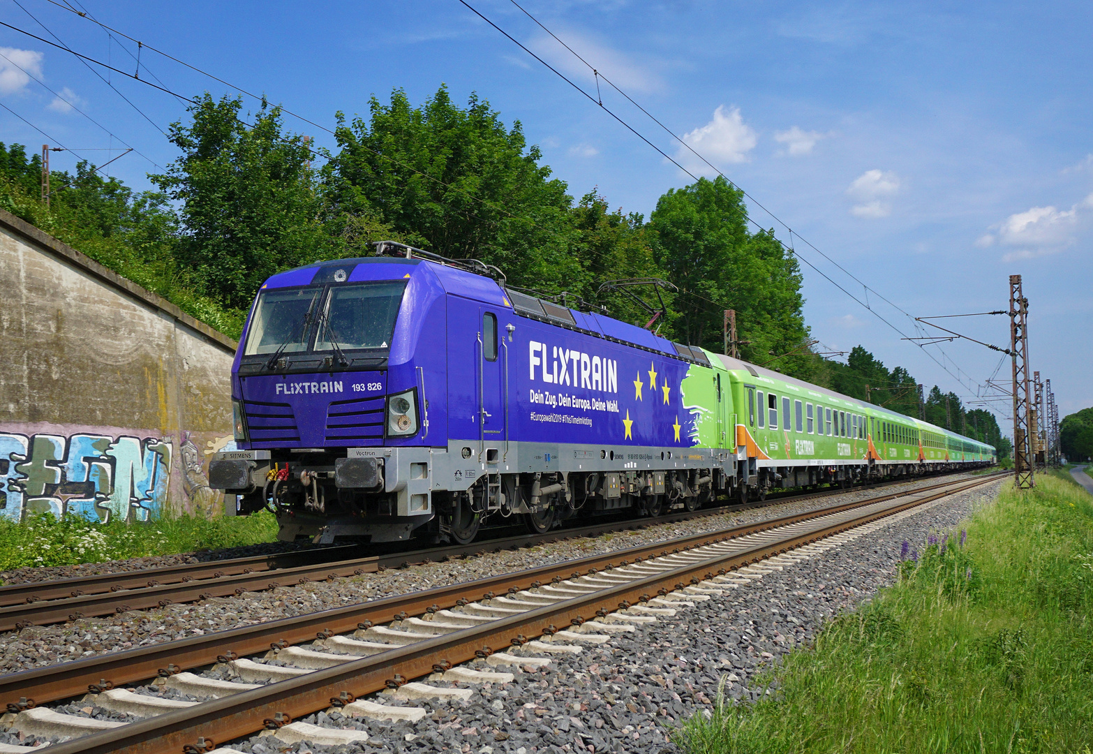 193 826-5 --Flixtrain Europa-- am 24.05.19 in Hamm-Selmig