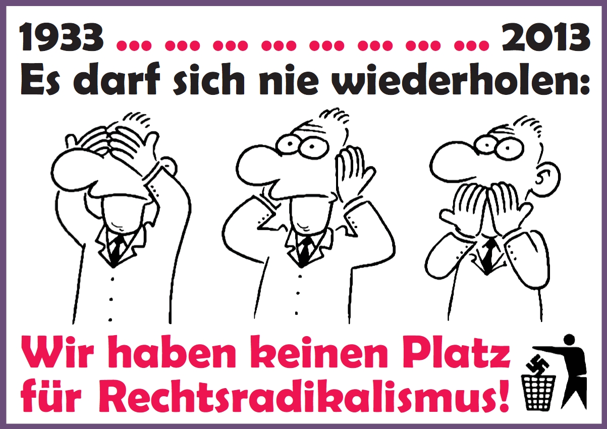 1933 - 2013 Keinen Platz!