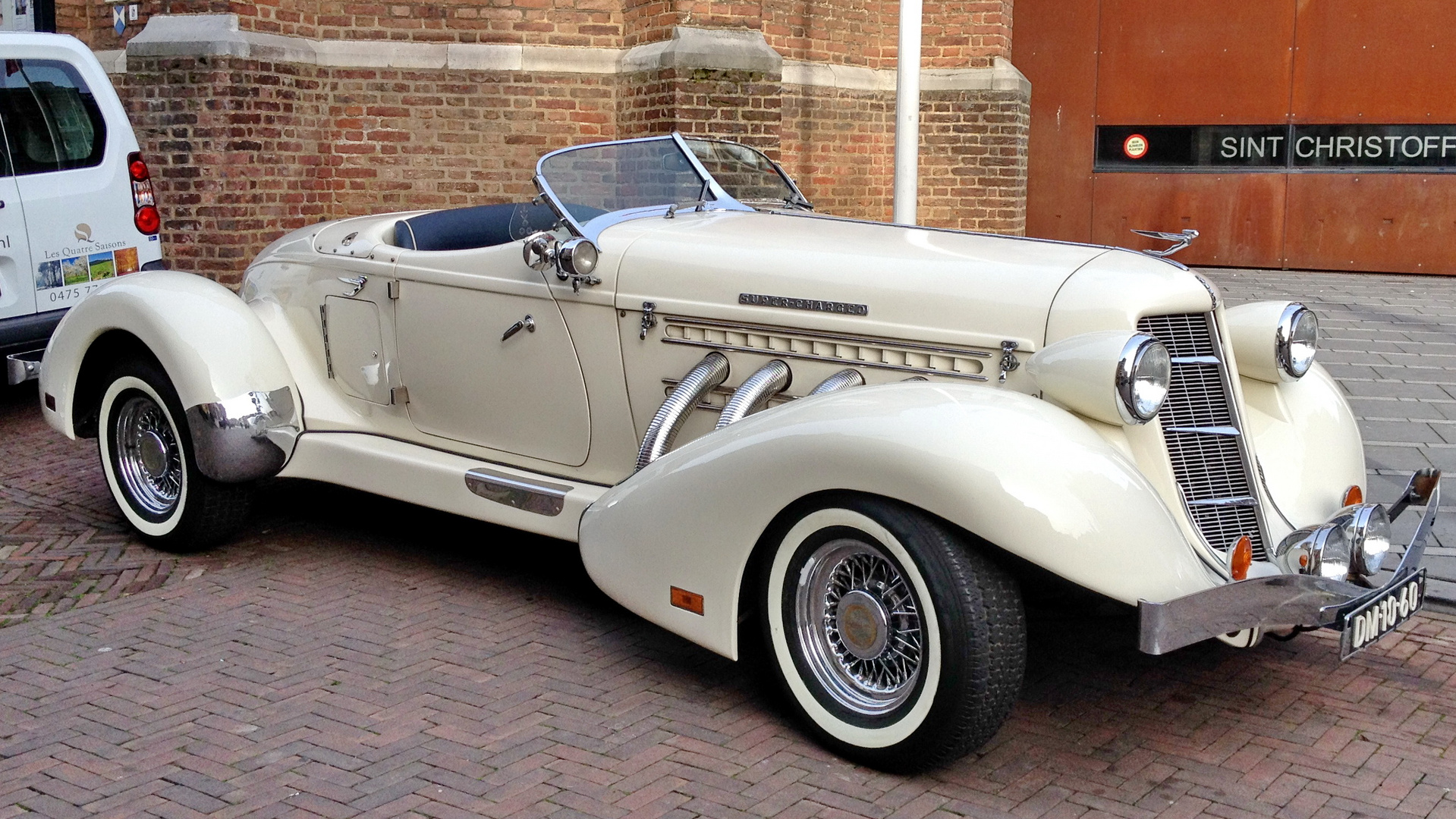 1935 Auburn 851 Supercharged Speedster Cream Fvl