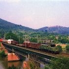 194 038 auf der Brücke in Neckargemünd 1986