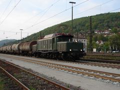 194 158 - 2 bei der Durchfahrt in Gemünden 2007