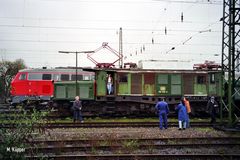 194 158-2 im Bw Krefeld nach erfolgter ....