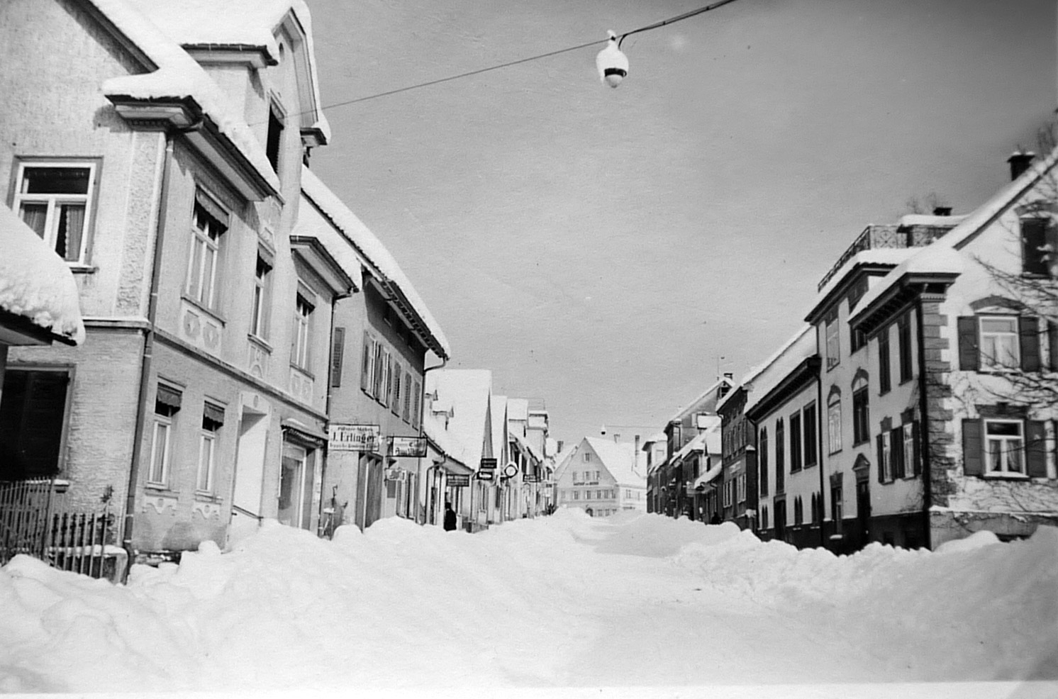 1942 Feb Tettnang Karlstraße ab Nr 17 Ri Bärenplatz