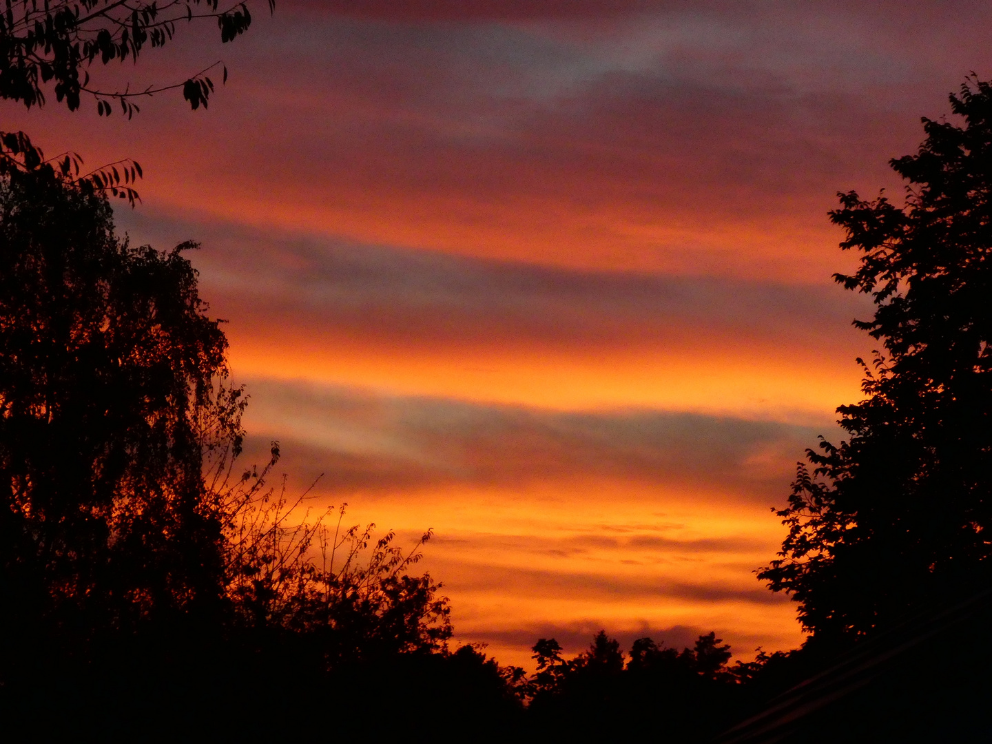 19.50 Uhr - Blick vom Balkon