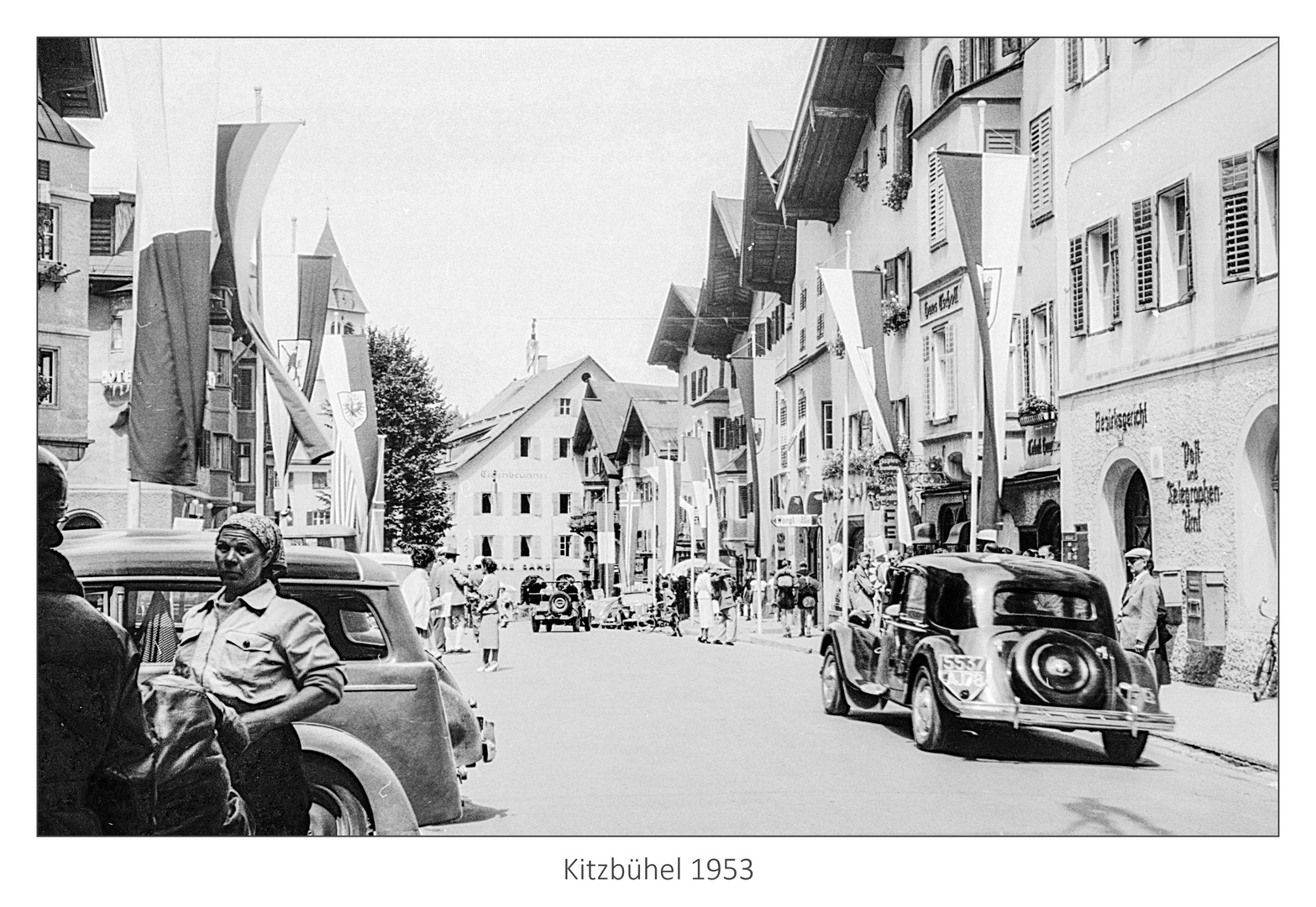 1953 - Straße in Kitzbühel