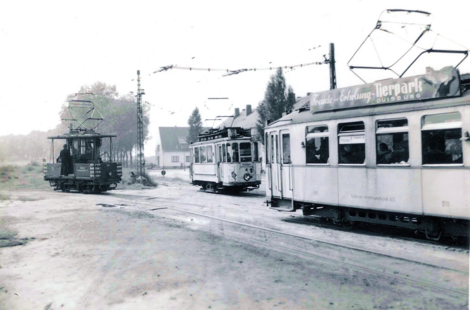 1954 Oberhausen-Holten Marktplatz