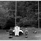 1957 Jugendzeltlager im Baybachtal-Hunsrück (54) LAGERGOTTESDIENST