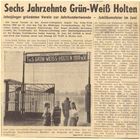 1960 Grün-Weiß Holten WAZ-Bericht