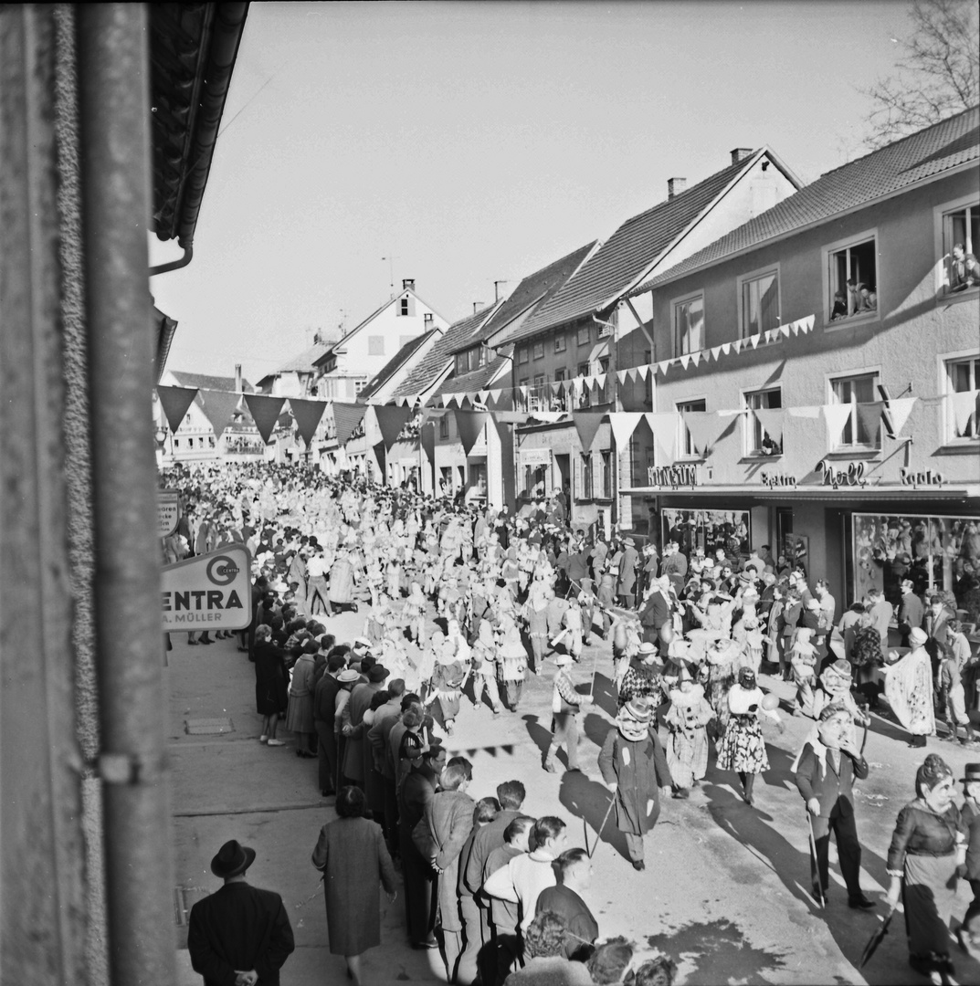 1961 Fasnetumzug Karlstraße Tettnang