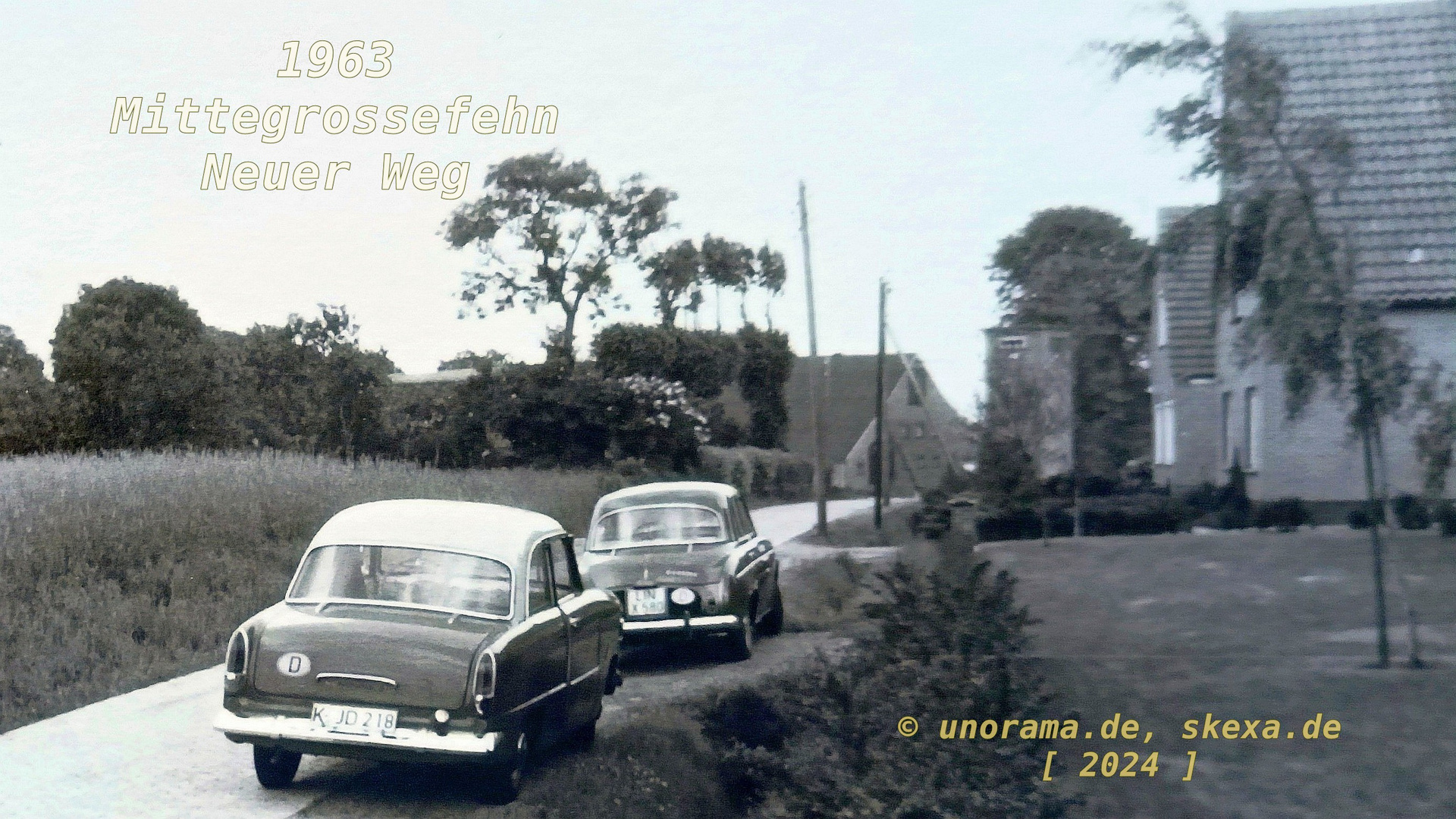 1963, Mittegrossefehn, Ford u. Renault