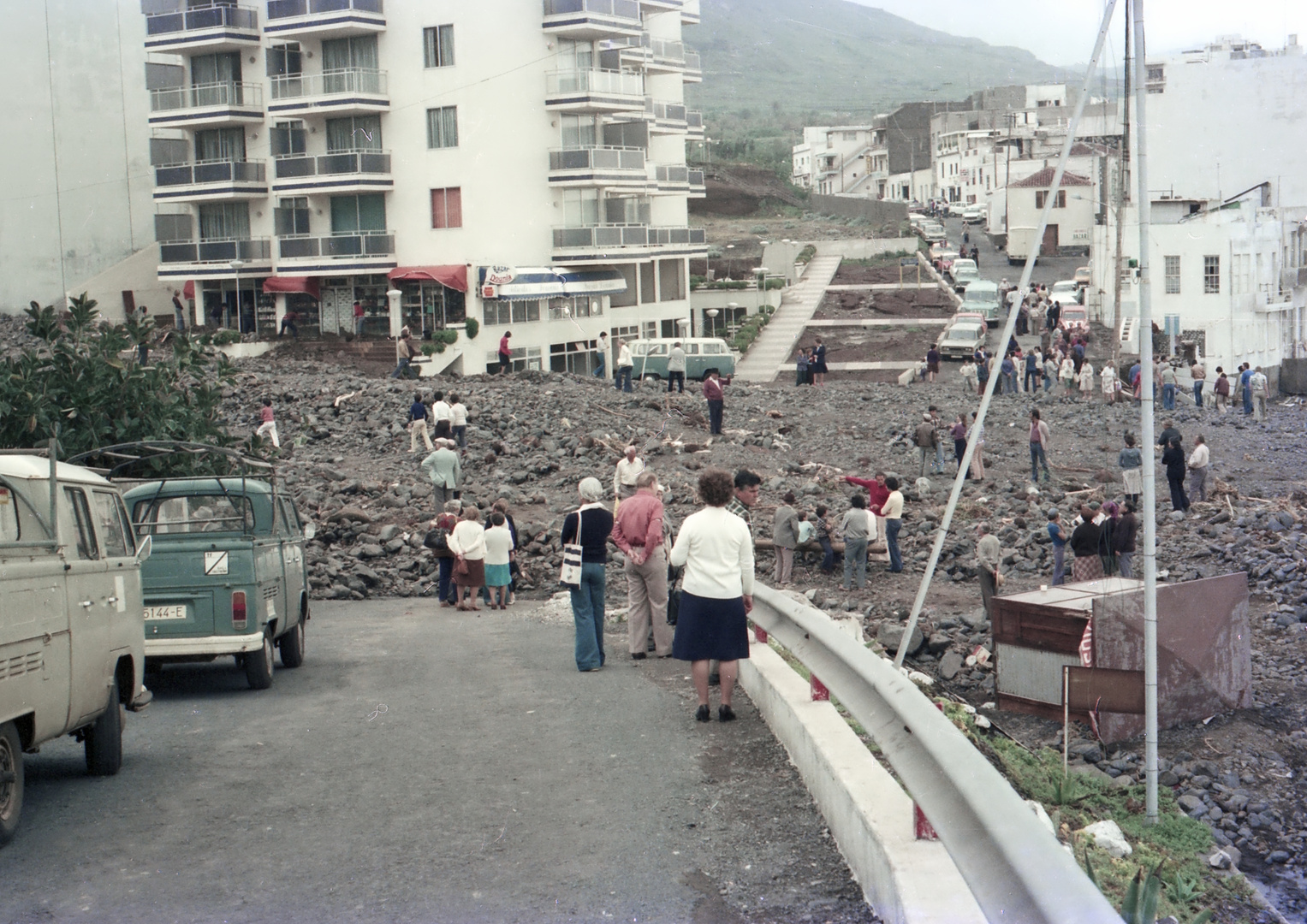 1978 Bajamar Teneriffa - Morgen nach Starkregen und Gerölllawine