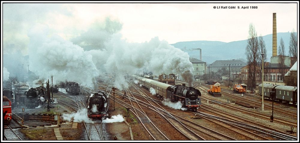 1980 Dampf satt in Saalfeld vor 38 Jahren