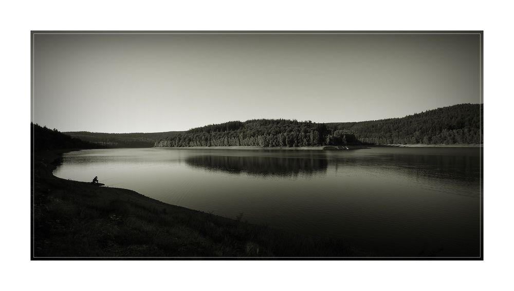 Allein an den Weiten des See's von Rm Fotografie