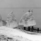 1986. Winter an der Ostsee in Heiligendamm.