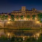 1987B-2005B Brücken am Tiber Rom Panorama Nacht