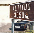 1988, Audi Coupe GT 5E am Mulhacen, Spanien, Altitud 3050 m