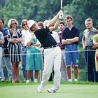   1991 Bernhard Langer  beim Abschlag in Düsseldorf Hubbelrath bei der German Open 