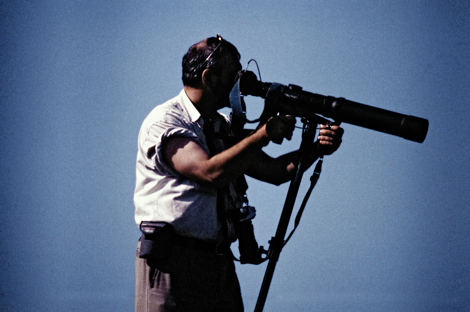 1996 Schottland, Birdwatcher auf Handa Island