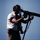 1996 Schottland, Birdwatcher auf Handa Island