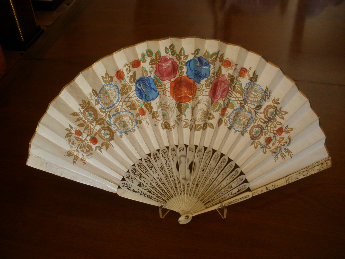 19th century folding fan