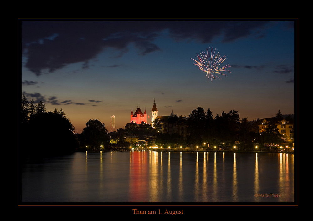 1.August Schloss Thun mit Feuerwerk