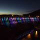 Edersee Sperrmauer am Abend mit Beleuchtung