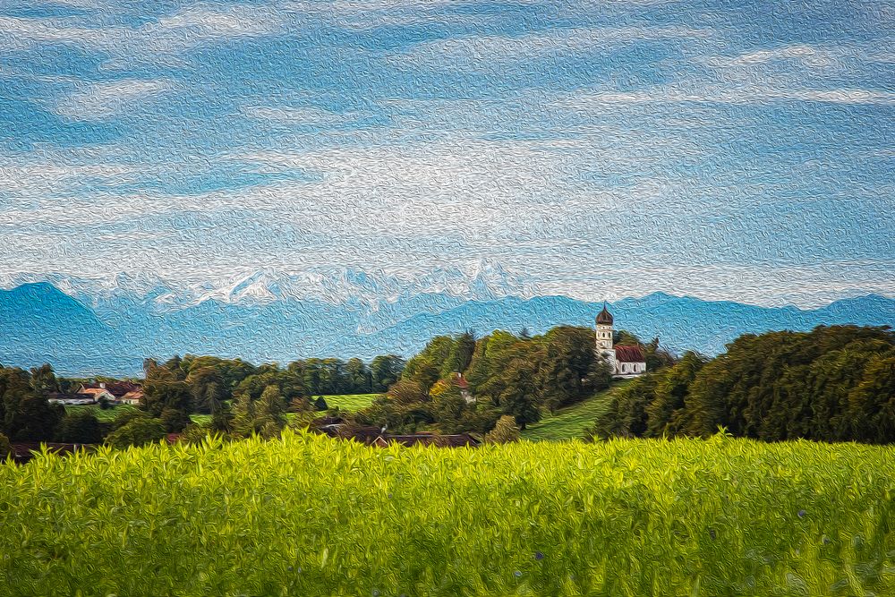 Oktoberlandschaft mit Zugspitze  von Martin Gebhardt