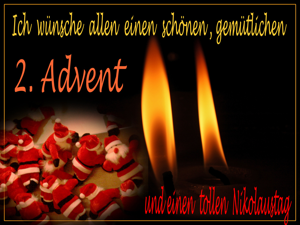 2. Advent und Nikolaustag Foto &amp; Bild gratulation und feiertage, weihnachten christmas, d