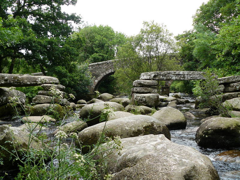 2 alte Brücken im Dartmoor / England