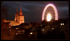 2. Aufnahme vom Balser Münster mit Riesenrad der Herbstmesse