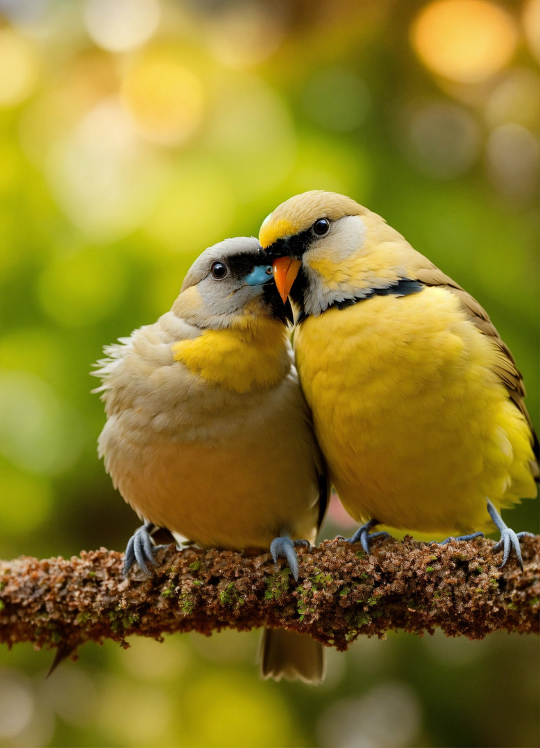 2 birds kiss each other with love (1)