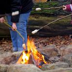 2. Dorstener Waldweihnacht / Beim Stockbrotbacken