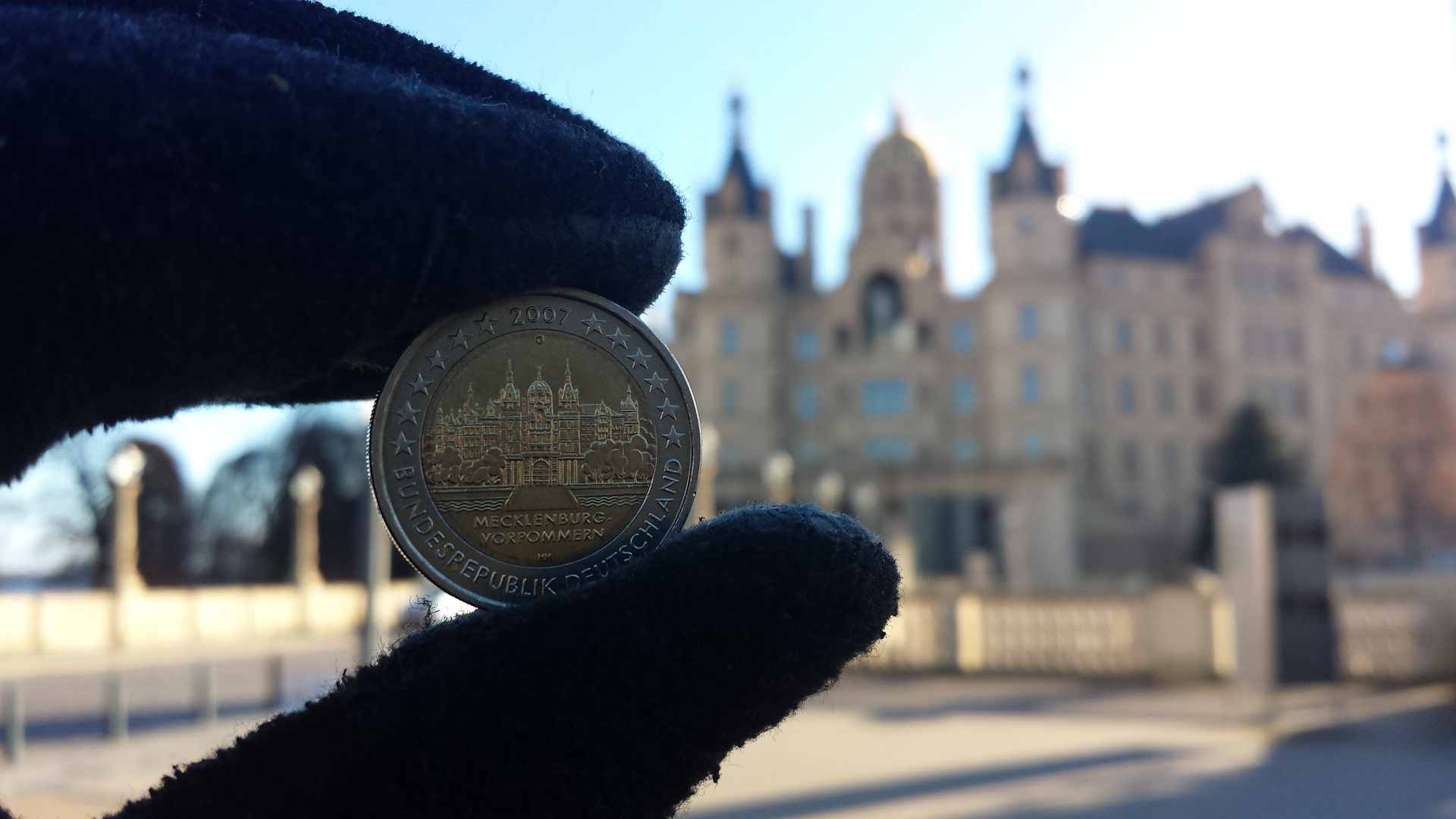 2 Euro Schloss